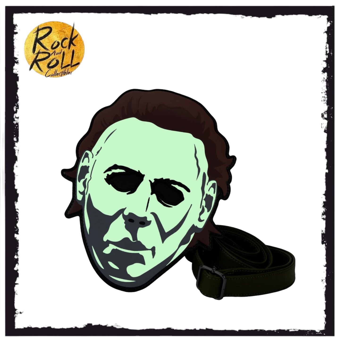 Loungefly Halloween Michael Myers Mask Glow Crossbody Bag