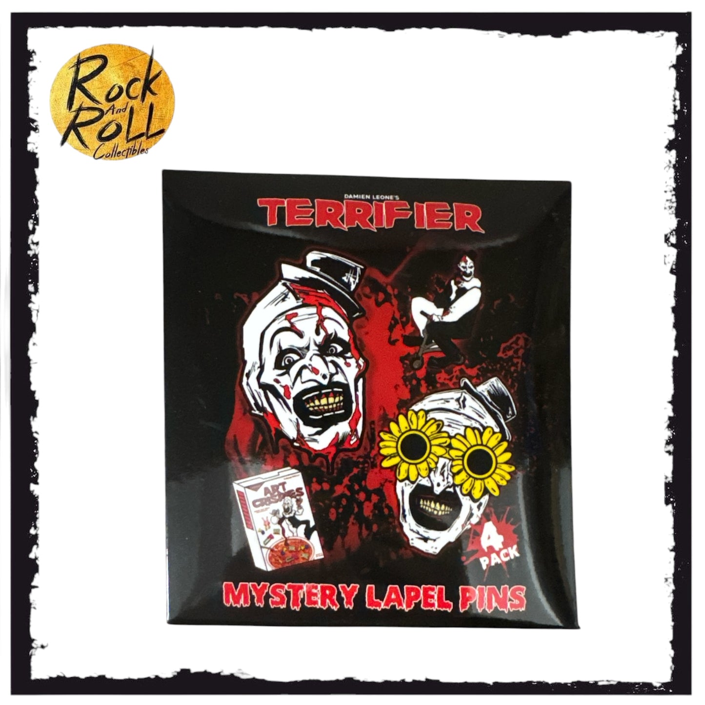 Terrifier Mystery Label Pin (4 Pack) Collect All 12 US Import