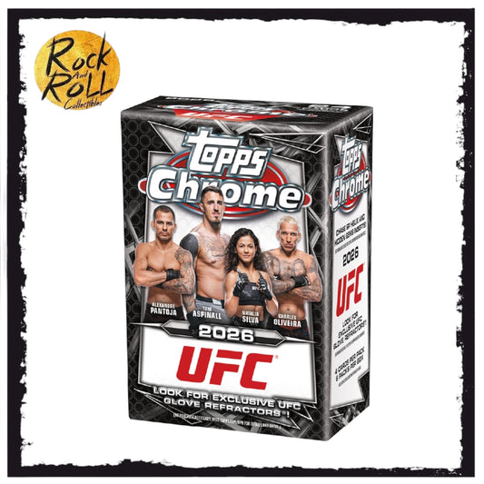 Topps Chrome UFC 2026 Blaster Box 4 Cards Per Pack/6 Packs Per Box US Import
