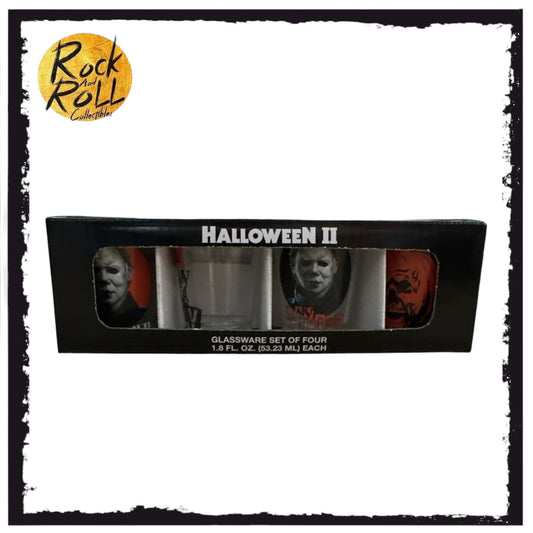 Halloween II Set of 4 Shot Glasses US Import