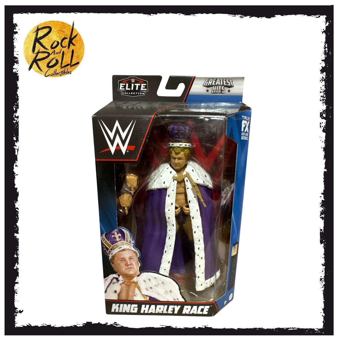 Not Mint Packaging - WWE Elite Collection Greatest Hits - King Harley Race US Import