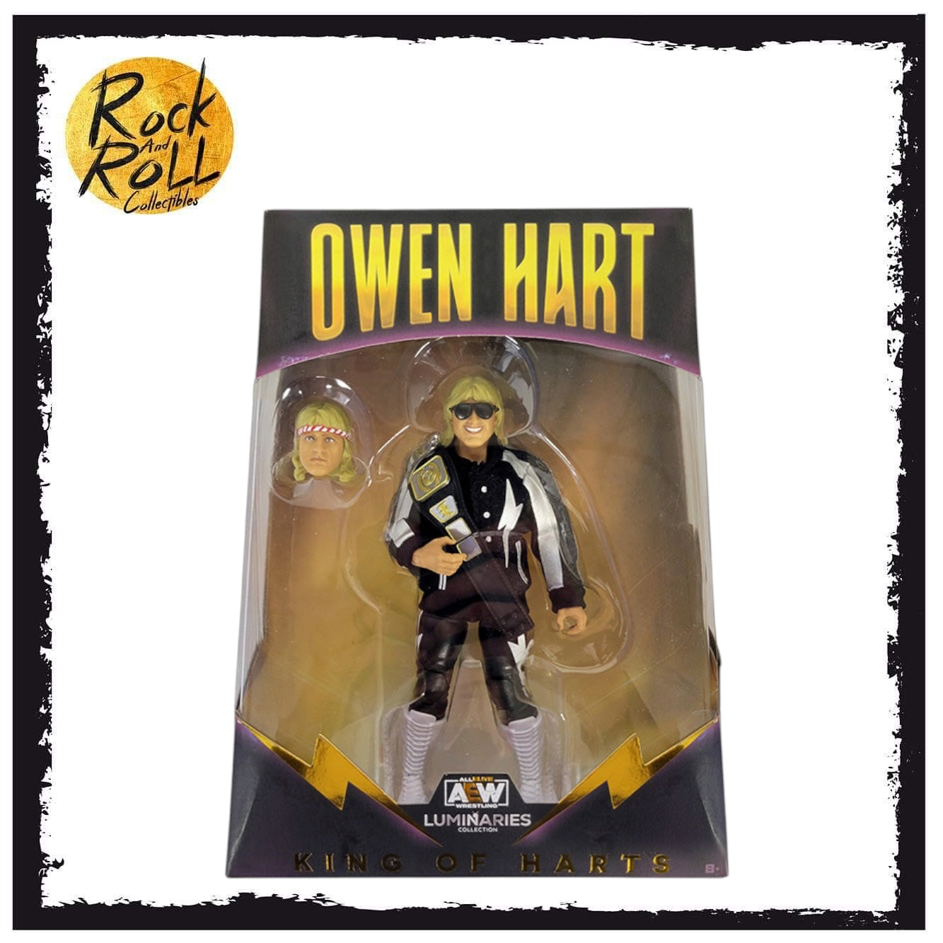 AEW Luminaries Collection - Owen Hart "King of Harts" Ringside Collectibles Exclusive
