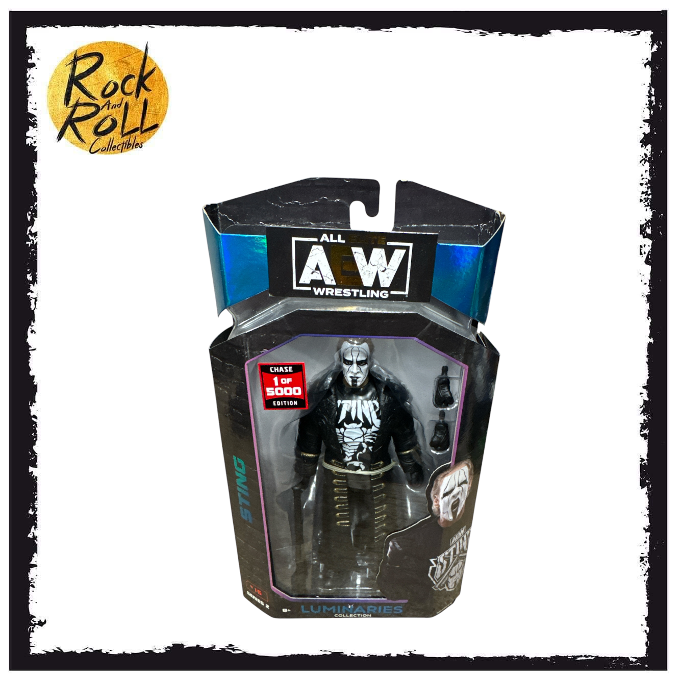 Not Mint Packaging - AEW Luminaries Collection Series 2 #16 - Sting 1 of 5000 Chase Edition US Import