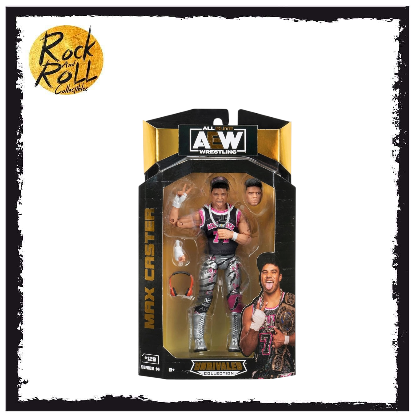 AEW Unrivaled Collection Series 14 #129 - Max Caster US Import