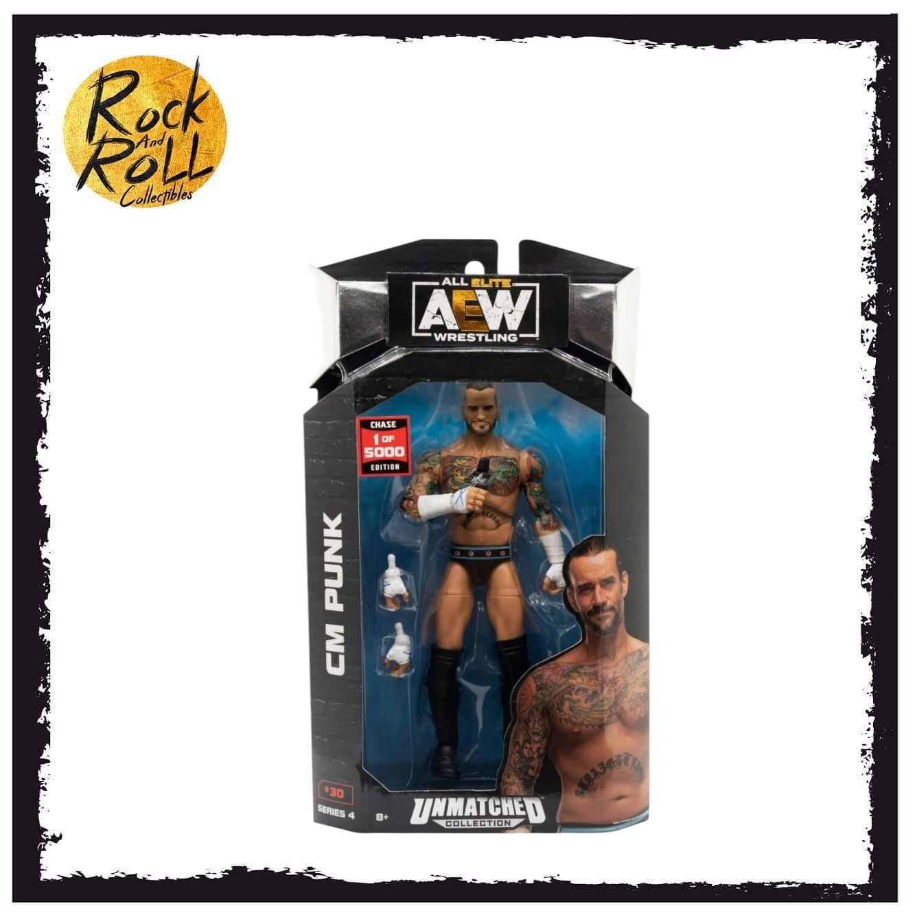AEW Unmatched Collection Series 4 #30 - CM Punk 1 of 5000 Chase Edition US Import