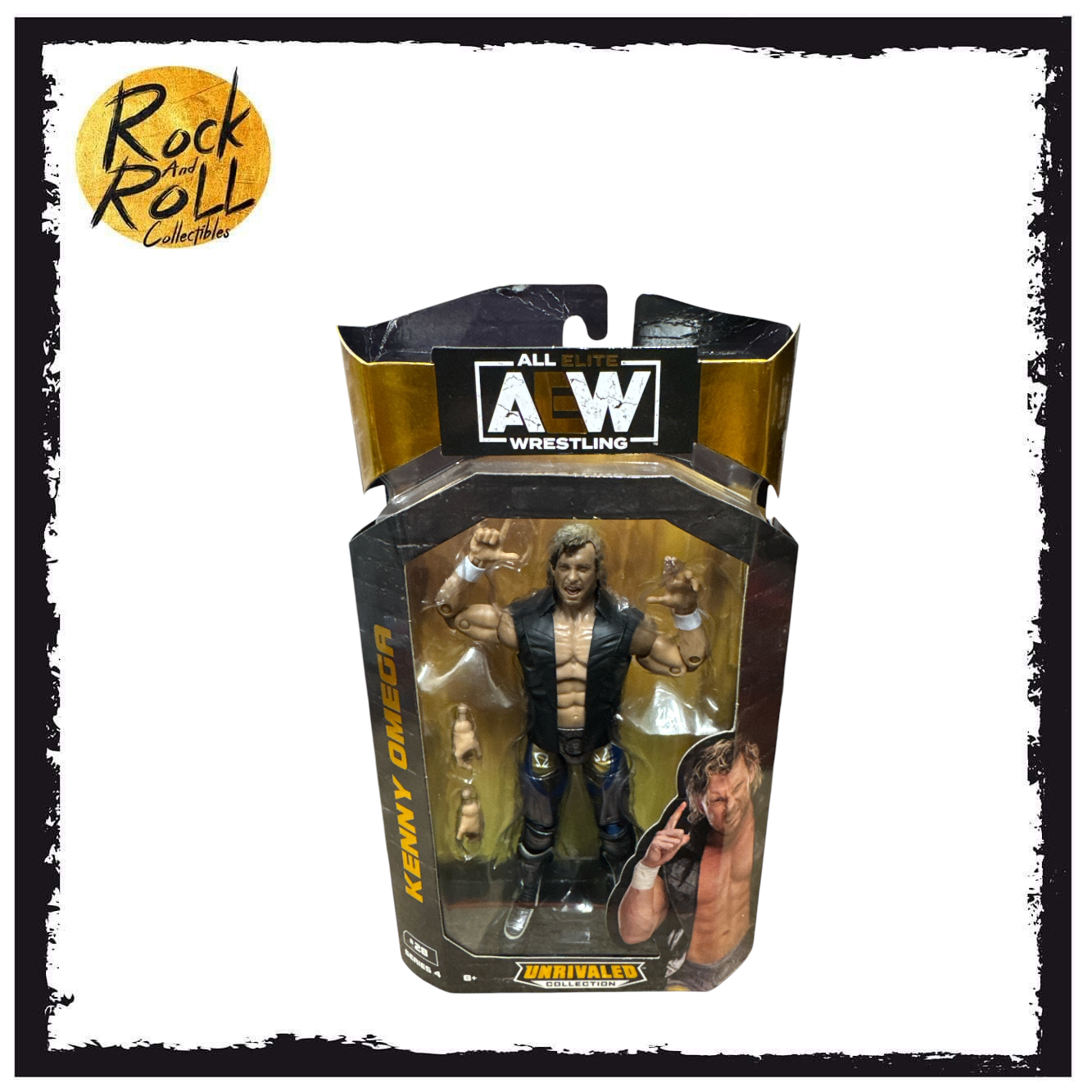 Not Mint Packaging - AEW Unrivaled Collection Series 4 #28 - Kenny Omega US Import