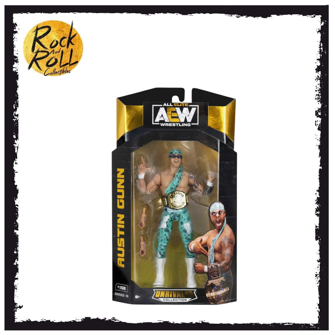 AEW Unrivaled Collection Series 16 #158 - Austin Gunn US Import