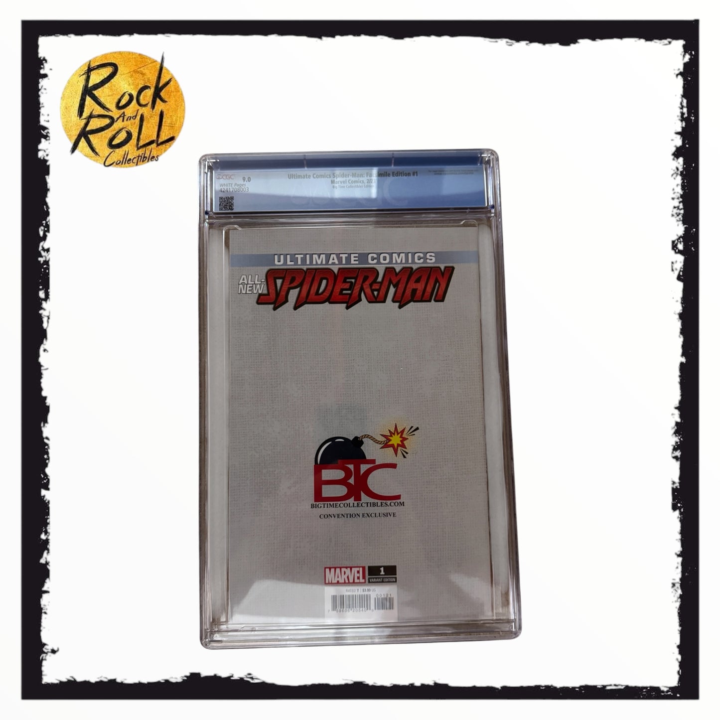 Marvel Comics 2/23 Ultimate Comics Spider-Man:Facsimile Edition #1 Big Time Colletibles Edition - CGC 9.0