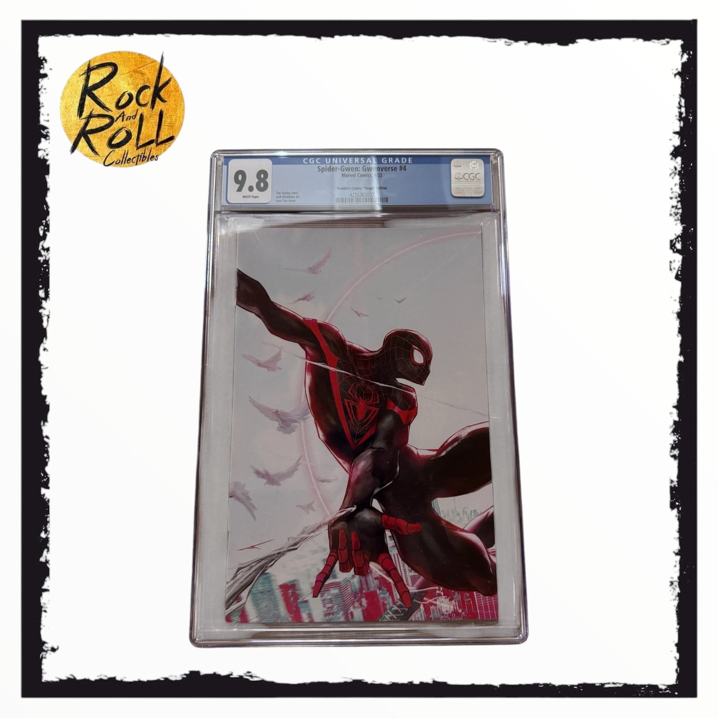 Marvel Comics 9/22 Spider-Gwen: Gwenverse #4 Frankie's Comics "Virgin" Edition - CGC 9.8