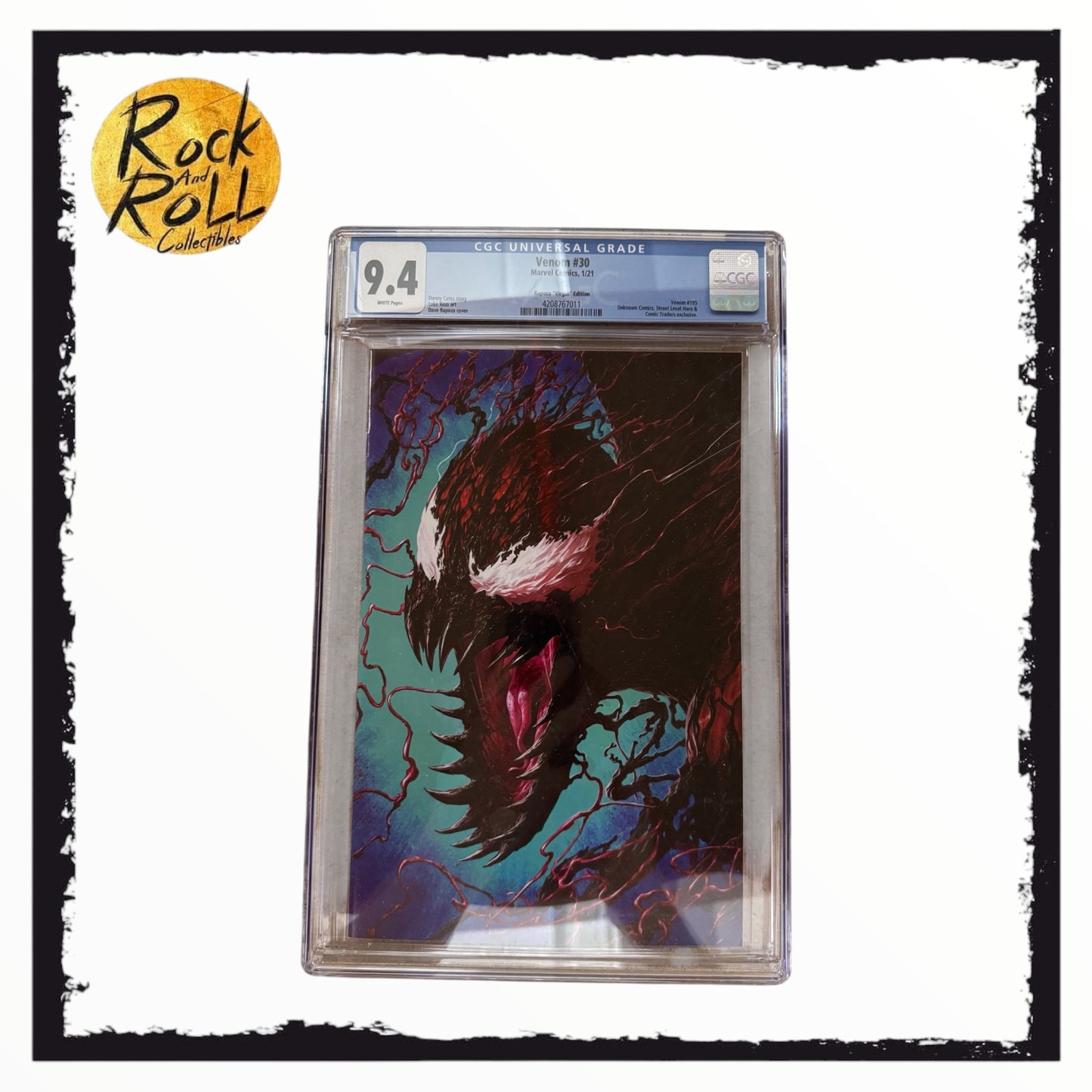 Marvel Comics 1/21 Venom #30 Rapoza "Virgin" Edition - CGC 9.4