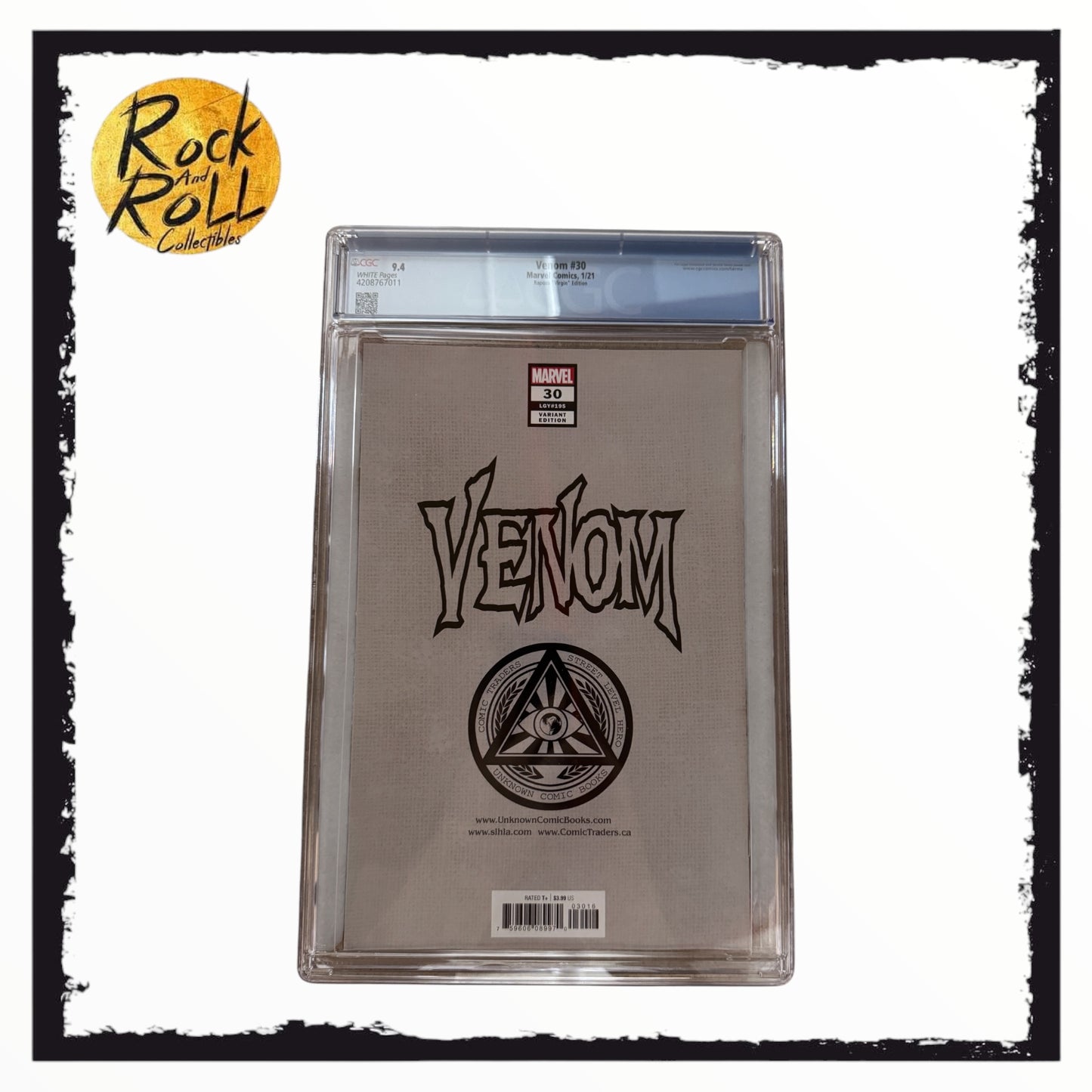 Marvel Comics 1/21 Venom #30 Rapoza "Virgin" Edition - CGC 9.4