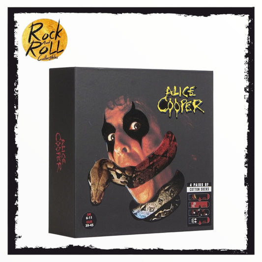Mens Alice Cooper 4 Pack "Constrictor" Cotton Socks in Magnetic Gift Box (UK6-11/EUR39-45)