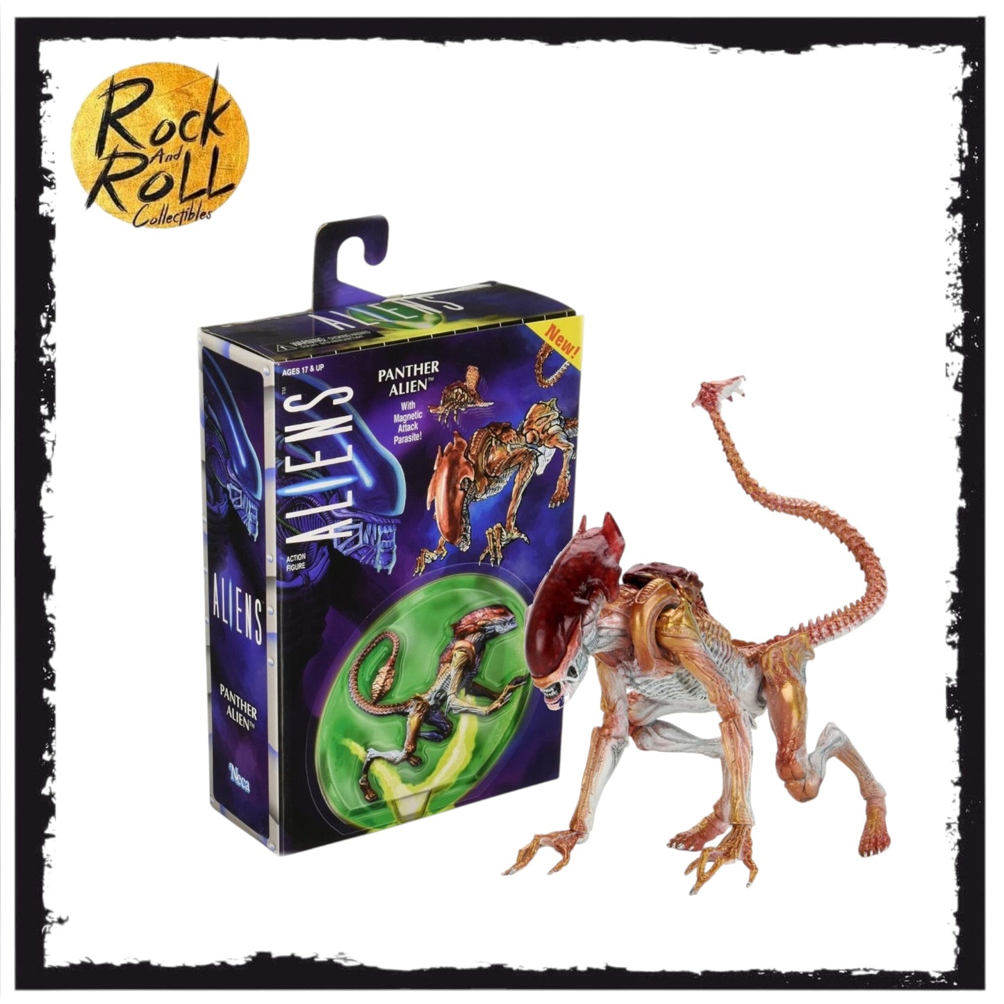 NECA Aliens - Panther Alien 7" Kenner Tribute Action Figure