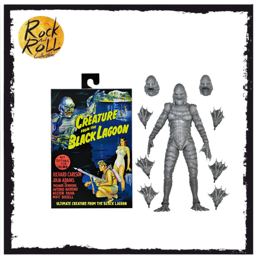 NECA Universal Monsters - Ultimate Creature from the Black Lagoon (B&W) 7" Action Figure