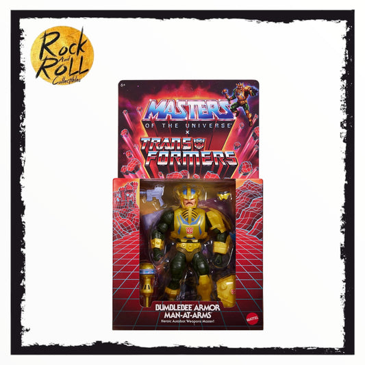 Masters of the Universe x Transformers - Bumblebee Armor Man-At-Arms Action Figure US Import
