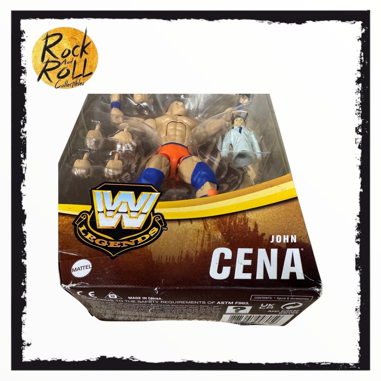 Box Damage - WWE Elite Legends Series 10 John Cena US Import