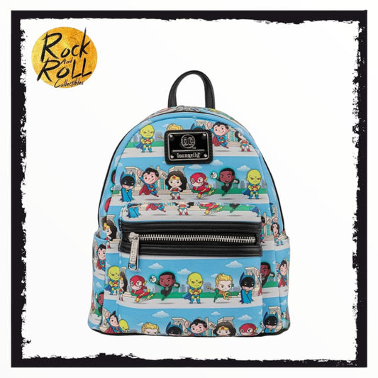 Loungefly DC Justice League Chibi Heroes Mini Backpack
