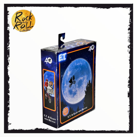 NECA ET. The Extra-Terrestrial – Elliott & E.T. on Bicycle (40th Anniversary) 7″ Scale Action Figure