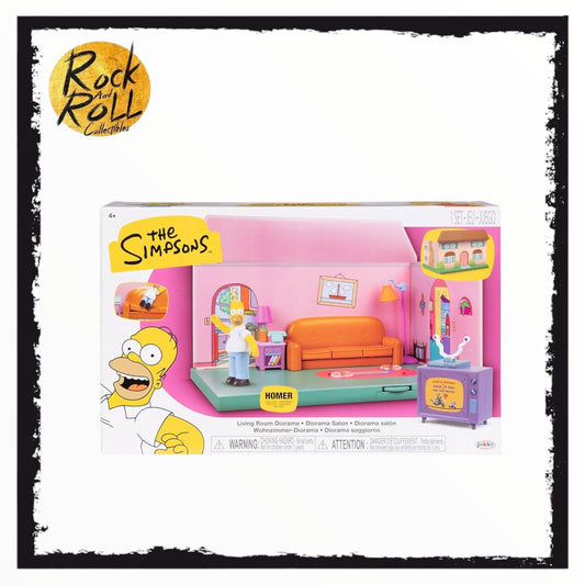 Jakks - The Simpsons Living Room Diorama w/Homer Simpson Figure Included