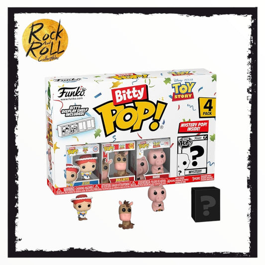 Funko Bitty Pop! Toy Story - Jessie 4PK - Jessie, Bullseye, Hamm and A Surprise Mystery Mini Figure