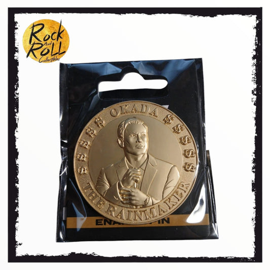 AEW Okada Rainmaker Enamel Wrestling Coin Pin