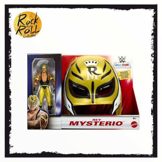 WWE Main Event Series Mattel Rey Mysterio Role Play Mask & Figure Set
