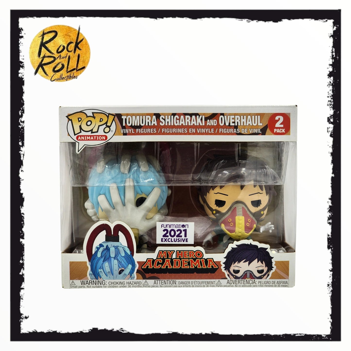 Funko Pop! Animation My Hero Academia Tomura Shigaraki & Overhaul 2021 Funamation Exclusive 2-Pack
