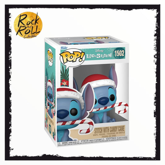 Stitch with Candy Cane - Disney Lilo & Stitch Funko Pop! #1502