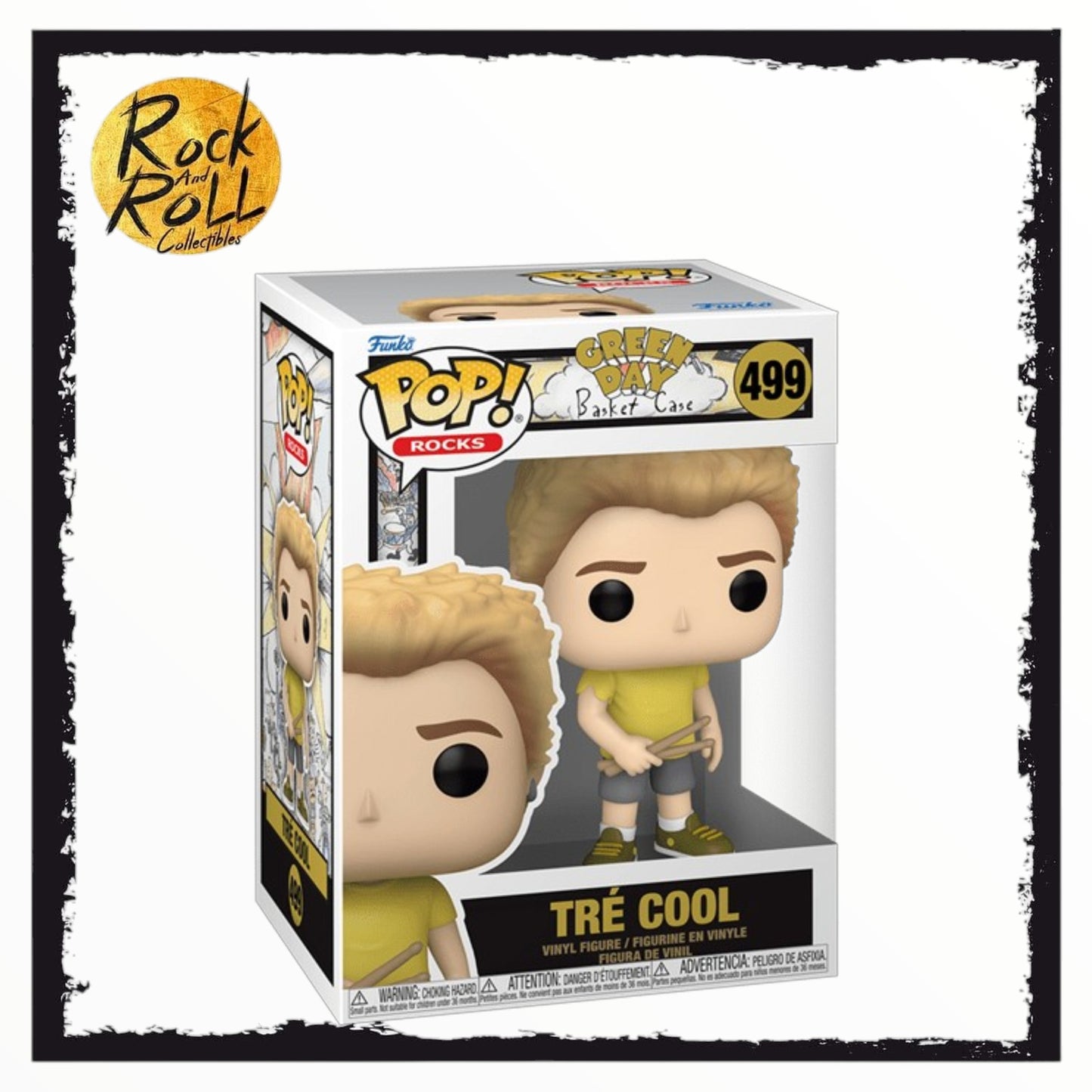 Tré Cool #499 Funko Pop - Green Day: Basket Case
