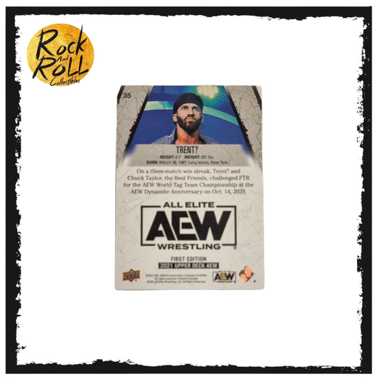 Trent? 2021 Upper Deck AEW First Edition Pyro Parallel #35 Condition: