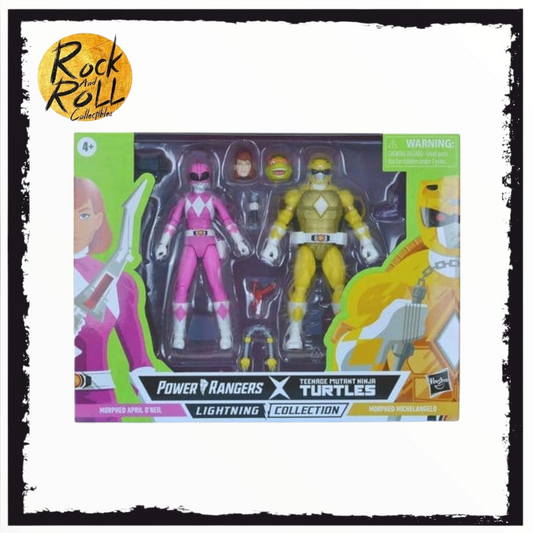 Morphed Michelangelo and Morphed April O’Neil - Hasbro - Power Rangers X Teenage Mutant Ninja Turtles Deluxe Action Figures - 2 Pack