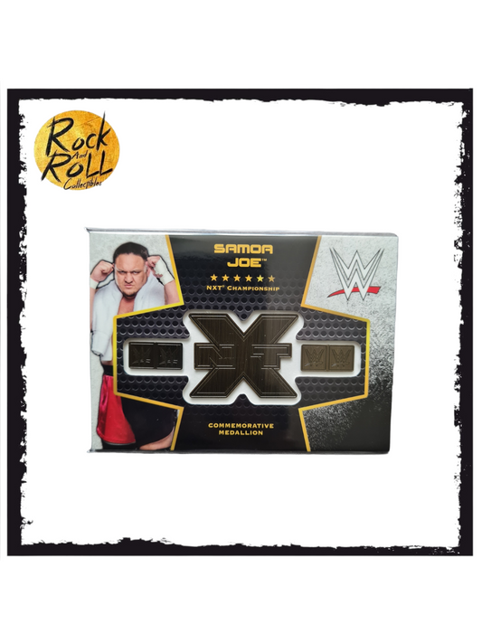 WWE Topps NXT Championship Commemorative Medallion Samoa Joe 169/299