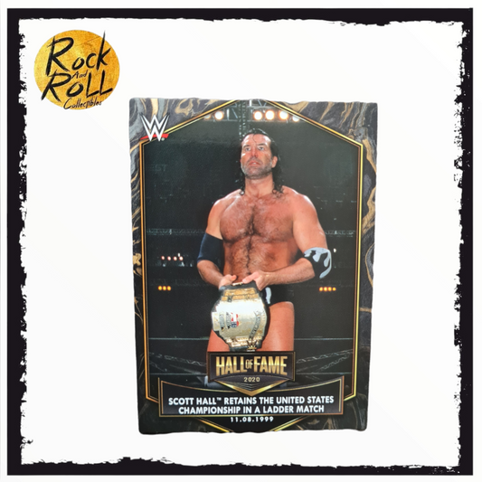 2021 Topps WWE Wrestling #HOF-14 Scott Hall Retains US Championship