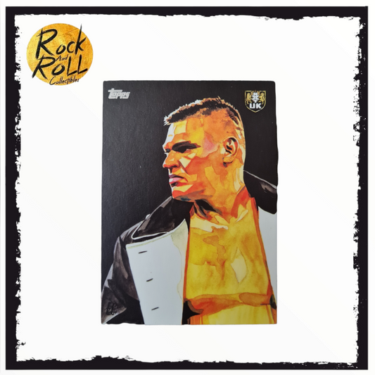 2020 Topps WWE Undisputed Walter NXT UK Rob Schamberger Art Sketch Card RS-10