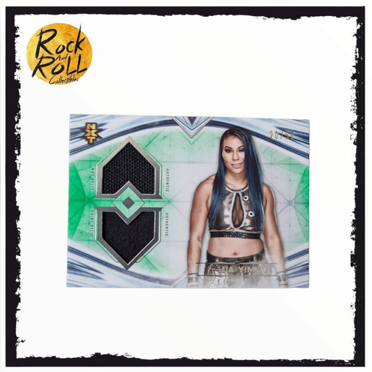 2020 Topps WWE Undisputed Dual Relic Green /50 Mia Yim #DR-JD