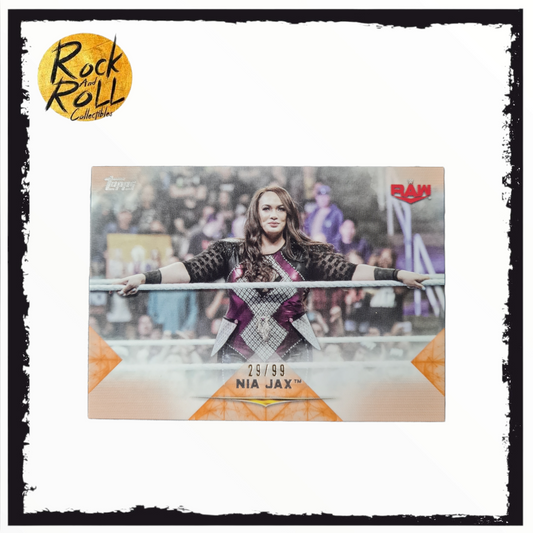 2020 TOPPS WWE UNDISPUTED NIA JAX RAW SUPERSTAR ORANGE 29/99