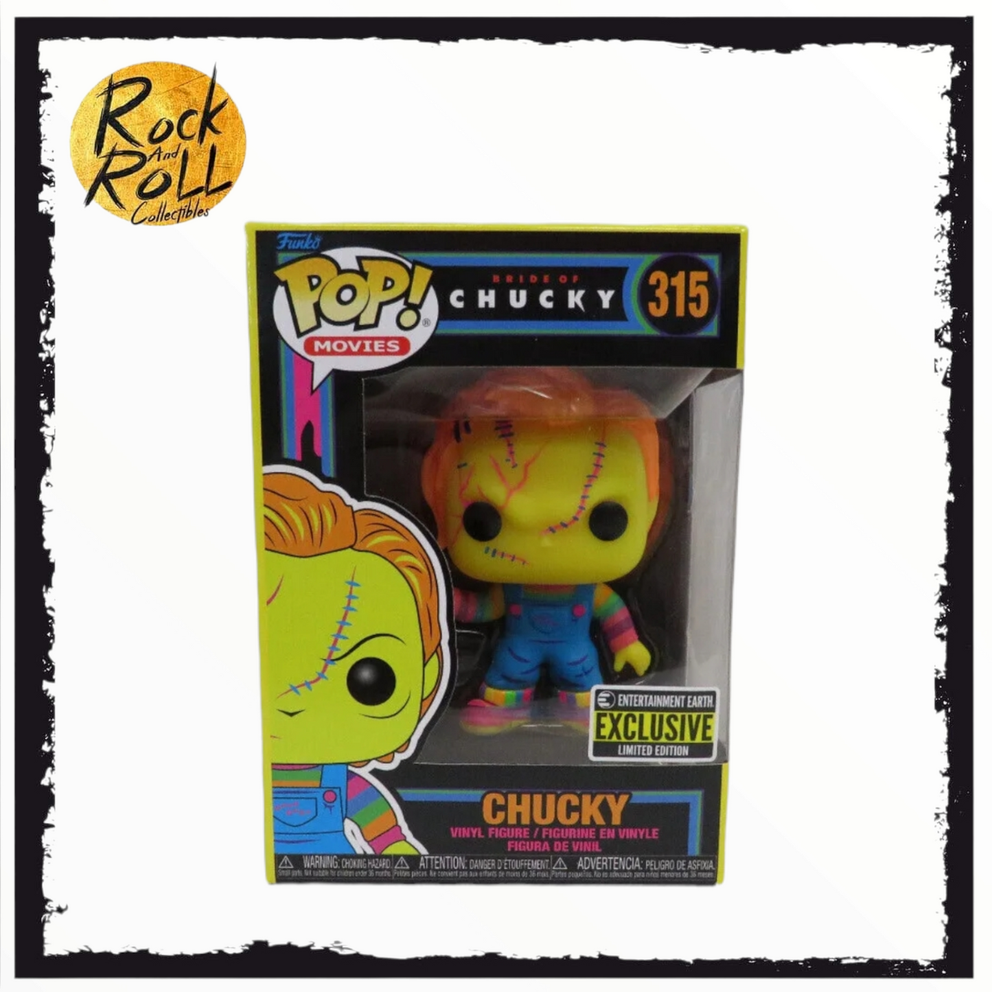 Chucky #315 Blacklight POP! Figure Funko Entertainment Earth Exclusive