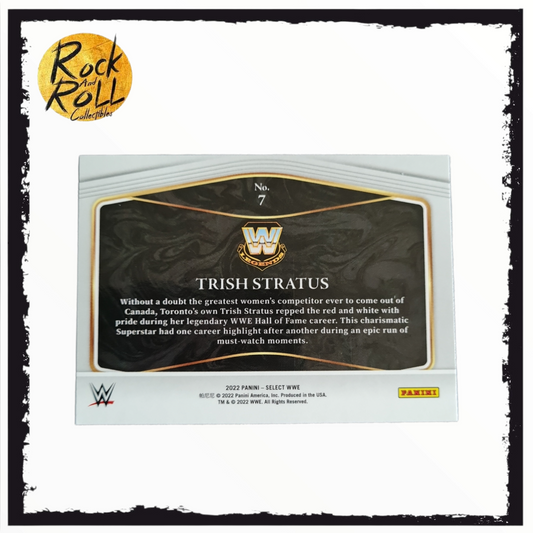 2022 SELECT WWE GLOBAL ICONS PRIZMS SILVER #7 TRISH STRATUS