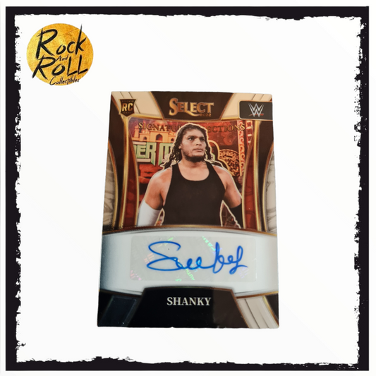 SHANKY 2022 PANINI SELECT WWE ROOKIE AUTO CARD