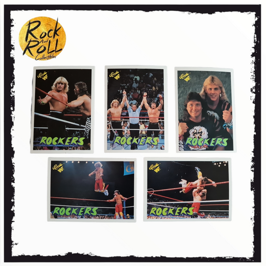 WWF 1990 Classic Trading Cards - The Rockers 5 Card Bundle