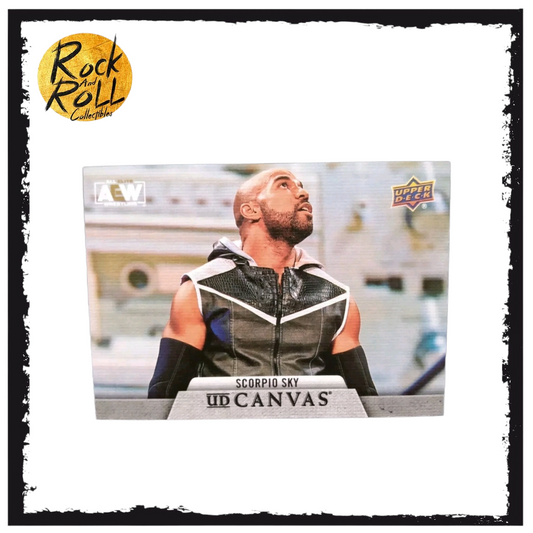 AEW Upper Deck - UD Canvas Trading Card - Scorpio Sky - C-21