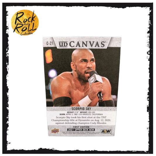 AEW Upper Deck - UD Canvas Trading Card - Scorpio Sky - C-21