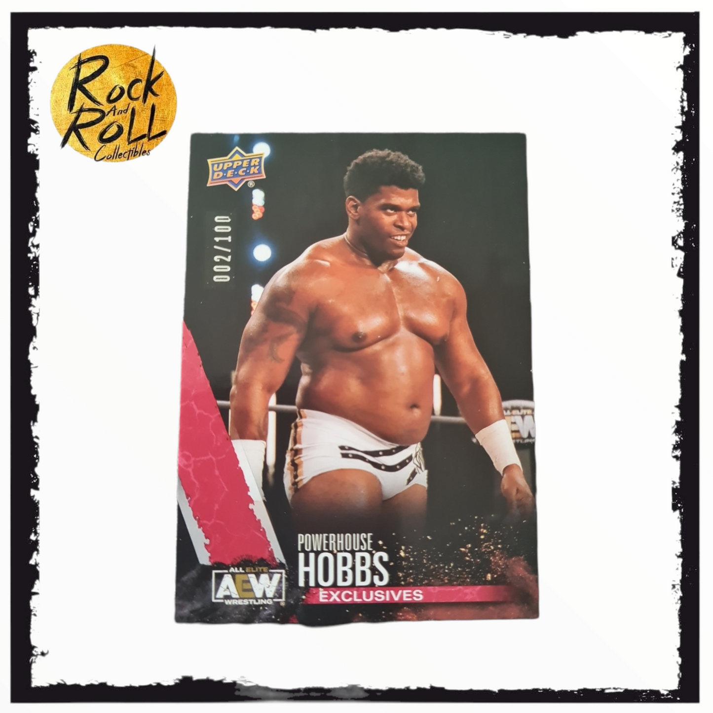 2021 Upper Deck AEW All Elite Wrestling Exclusives /100 Powerhouse Hobbs #56