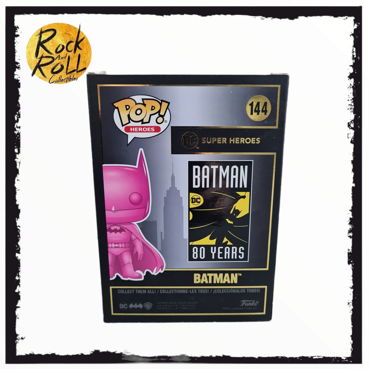 Pink chrome online batman funko pop