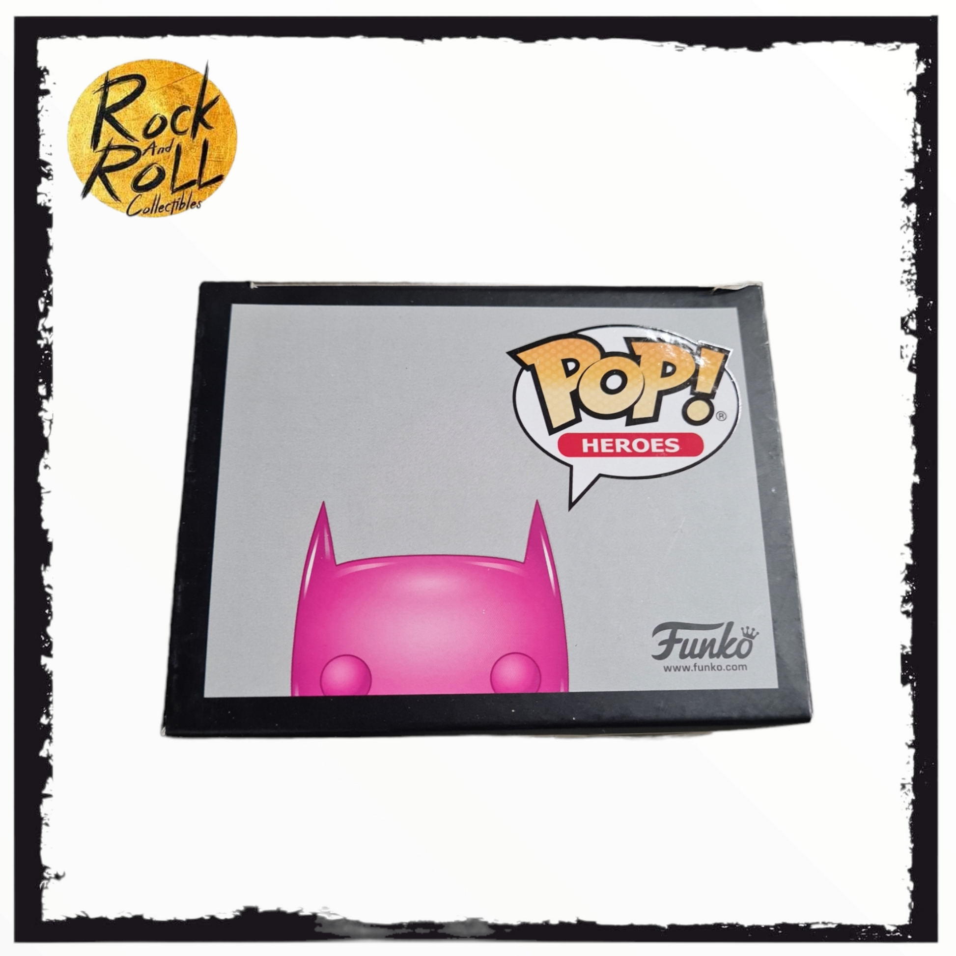 DC Batman Pink Chrome 144 NYCC 80 Years Funko Pop rock and