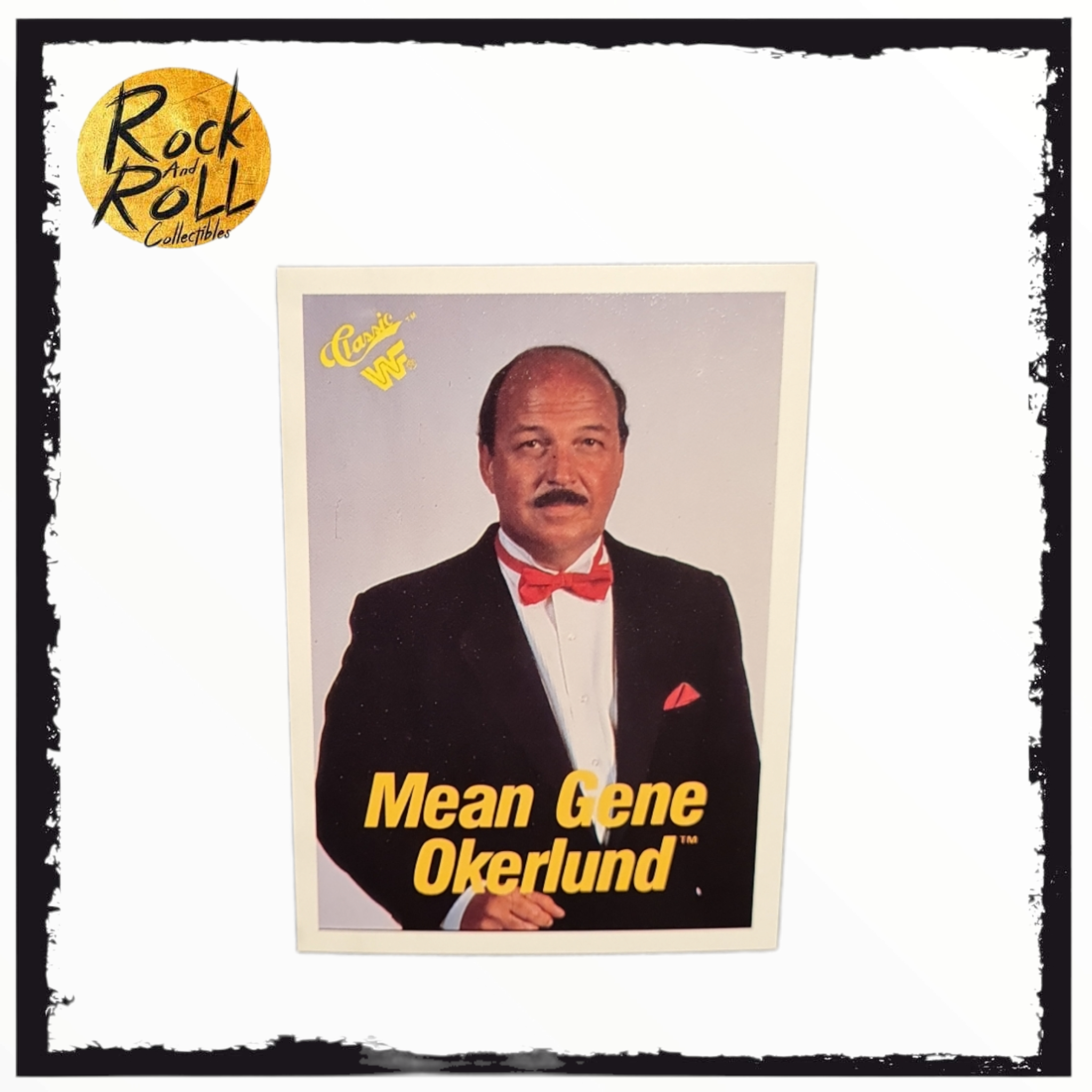 Mean Gene Okerlund Classic WWF 1990 Trading Card #51 – rock and roll ...