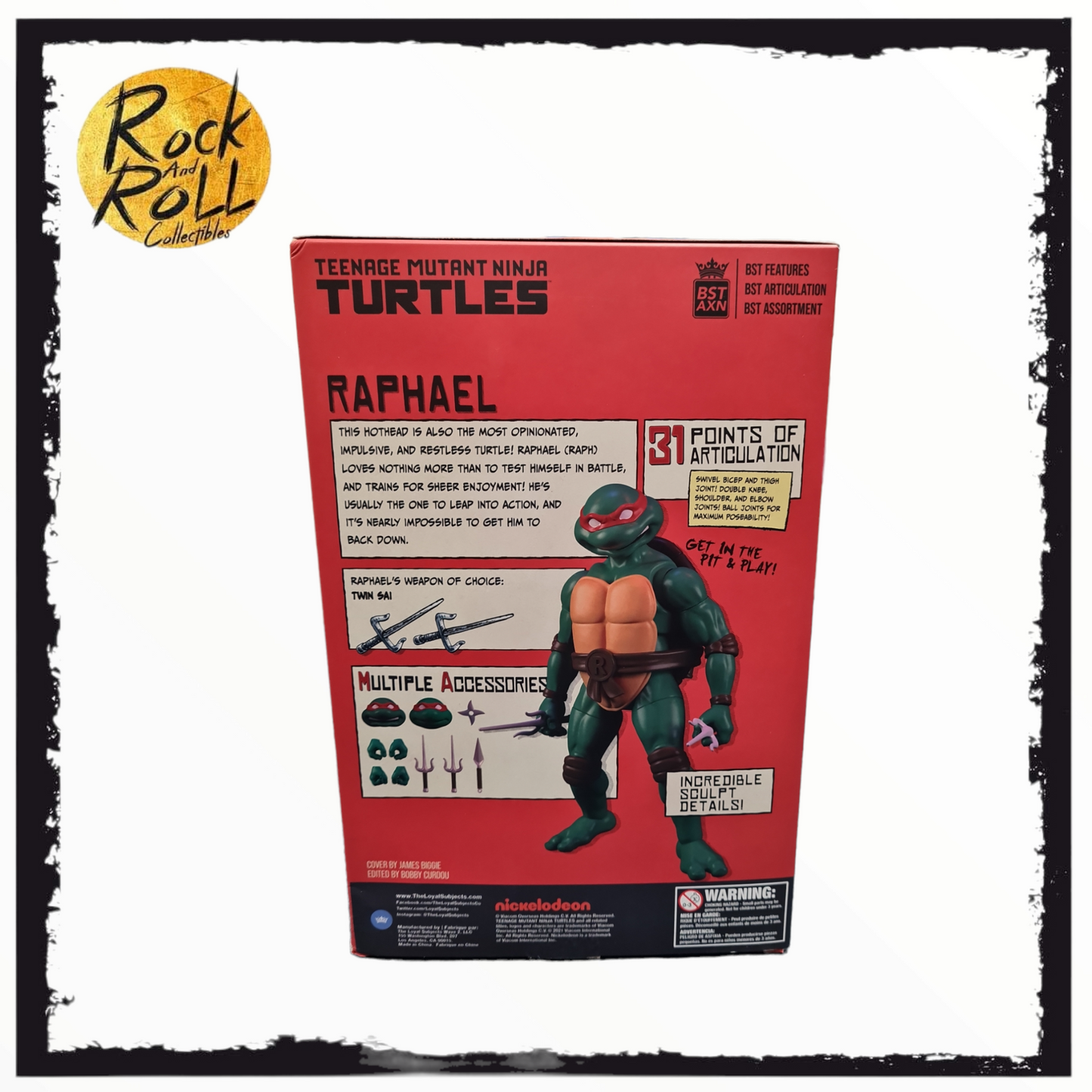 Teenage Mutant Ninja Turtles BST AXN Comic Book + Action Figure - Raphael