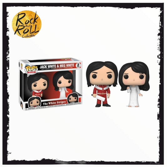 Jack White & Meg White - The White Stripes Funko Pop! 2 Pack *Not Mint Packaging*