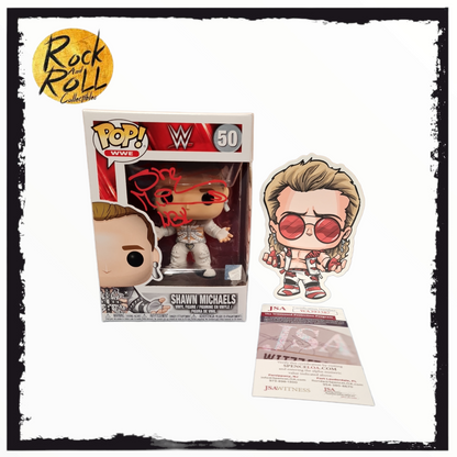 WWE Shawn Michaels Signed Funko Pop! #50 w/JSA COA