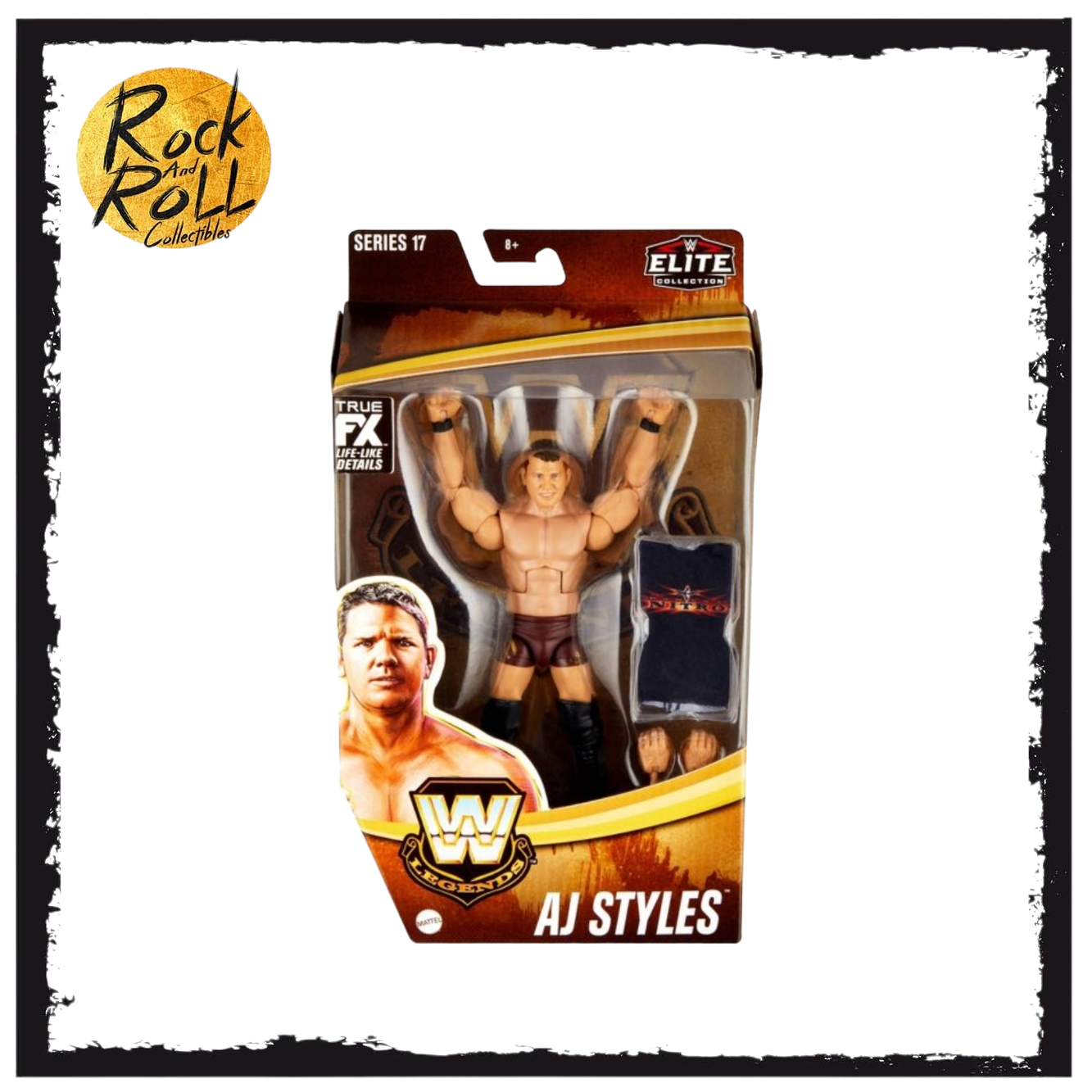Not Mint Packaging - WWE Legends AJ Styles Series 17 - US Import